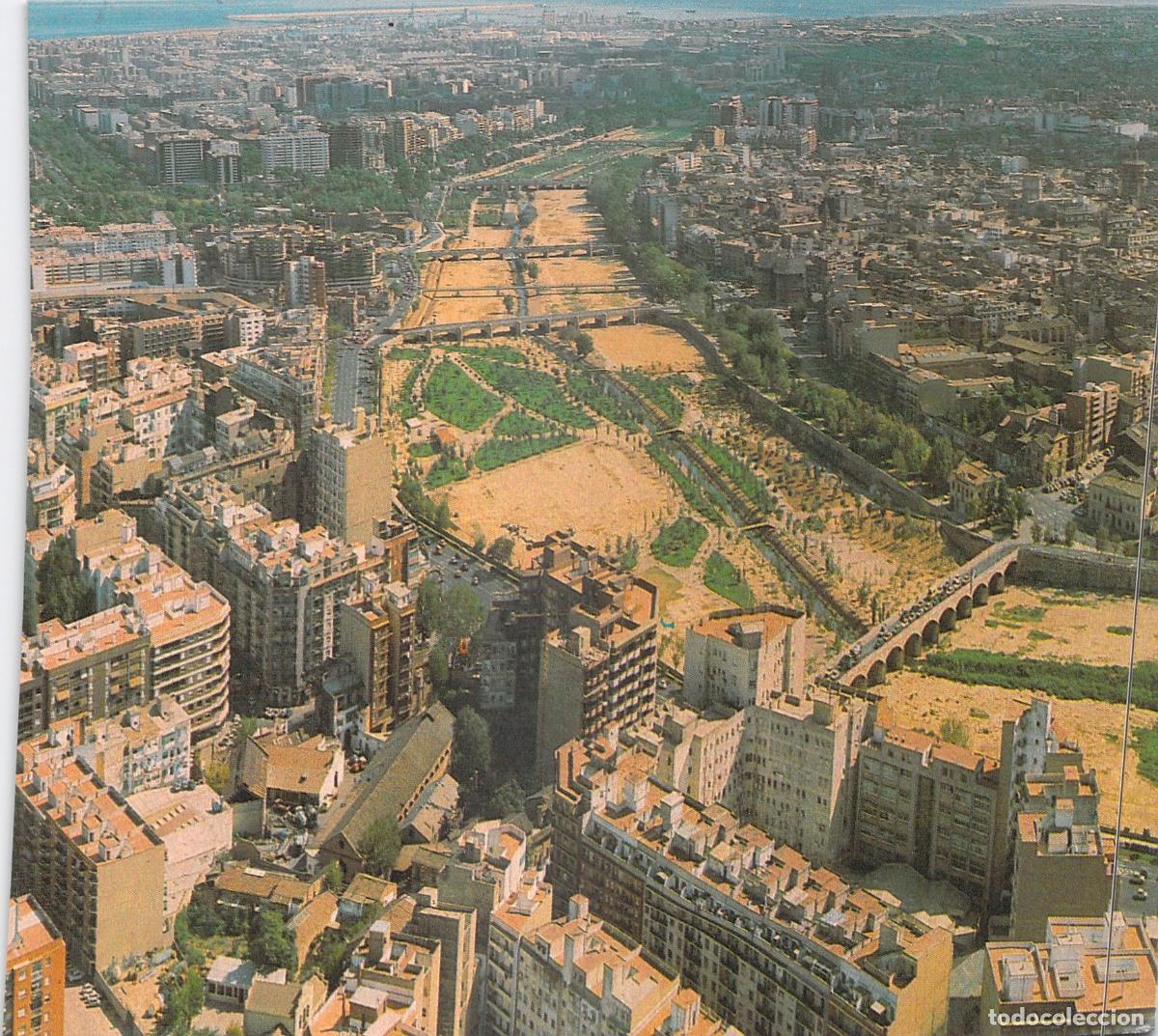Postales: Postal de Valencia: Vista Panor&aacute;mica y Antiguo Cauce del R&iacute;o Turia