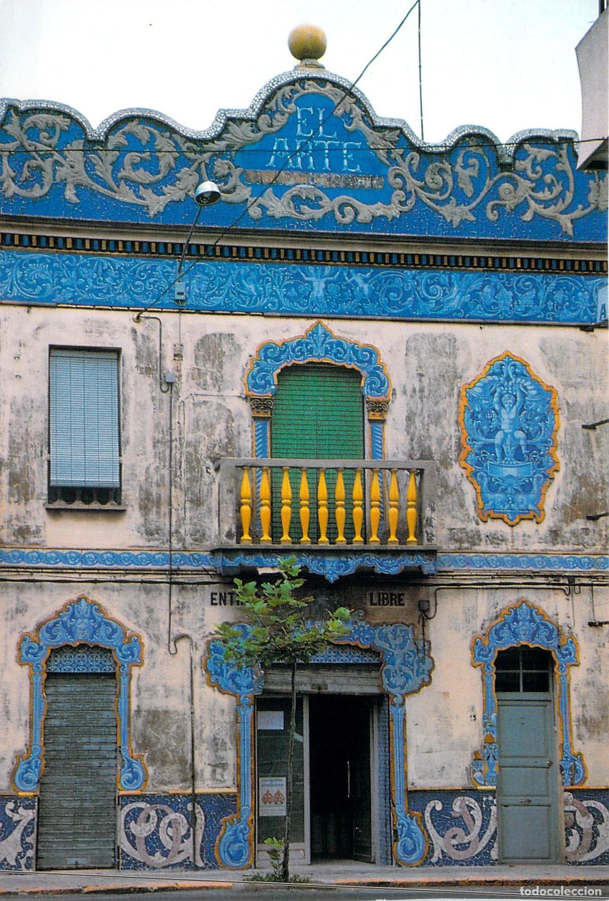 Postales: Postal de Manises, Valencia: Fachada Cer&aacute;mica del Edificio El Arte