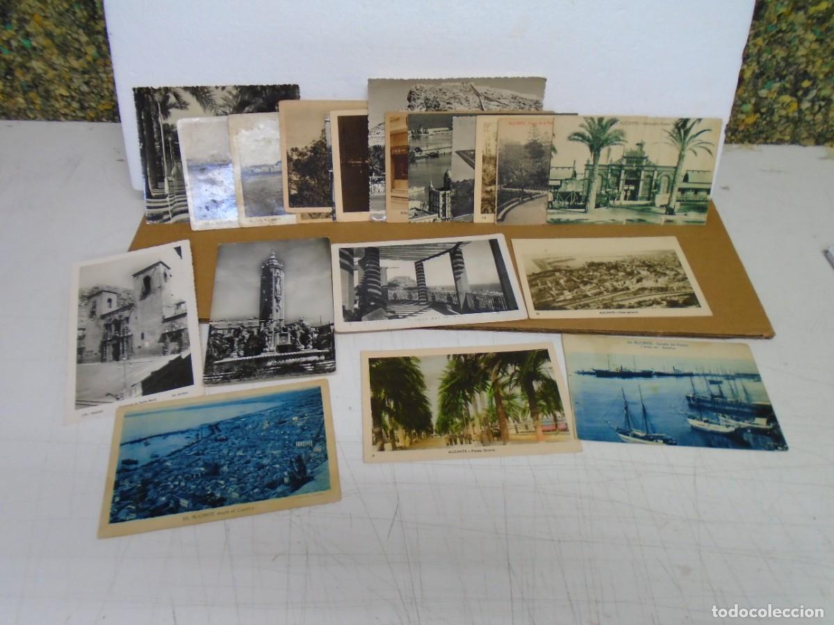 Postales: ALICANTE.LOTE DE 21 POSTALES ANTIGUAS,VARIAS EDICIONES.