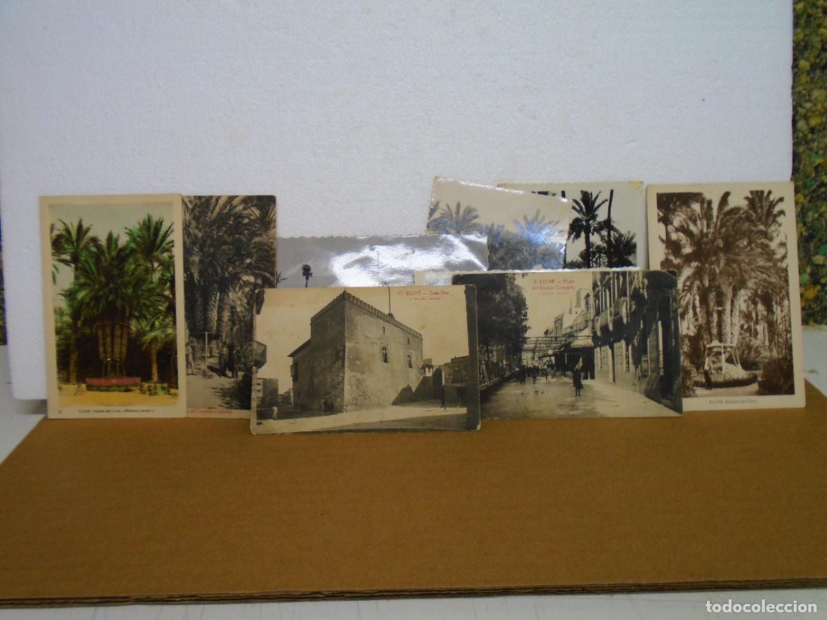 Postales: ELCHE(ALICANTE).LOTE DE 9 POSTALES ANTIGUAS,VARIAS EDICIONES.