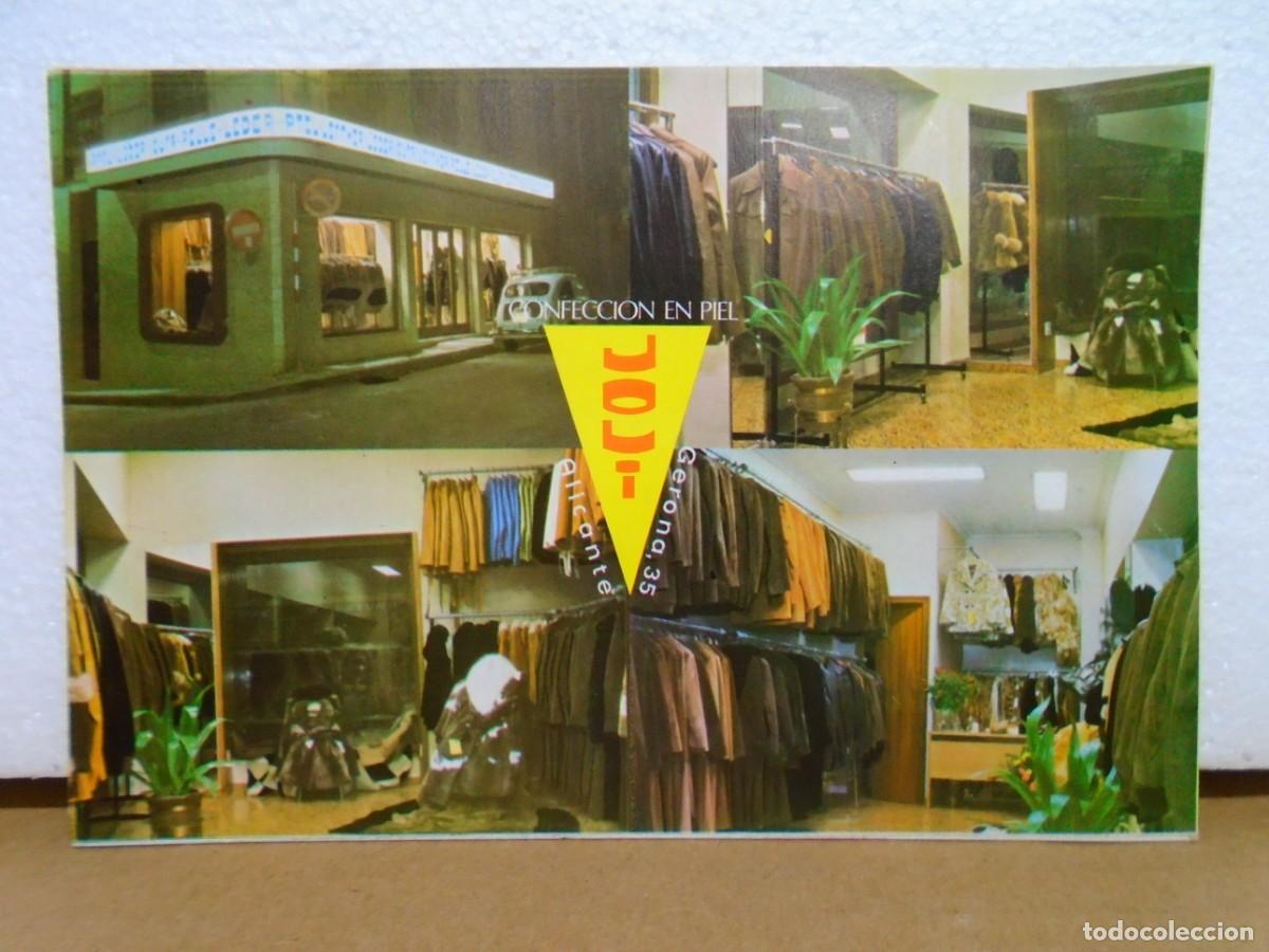 Postales: ALICANTE.POSTAL SIN CIRCULAR,A&Ntilde;OS 70.COMERCIO CONFECCION EN PIEL.