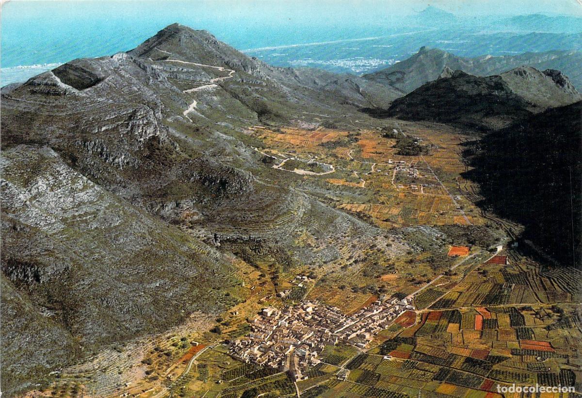 Postales: Postal de Gand&iacute;a, Vista A&eacute;rea de La Drova y Monte Mond&uacute;ber