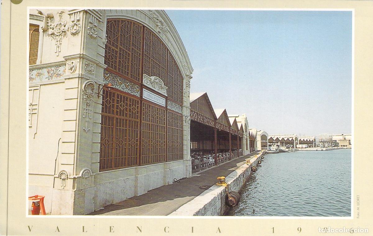 Postales: Postal del Puerto de Valencia y Tinglado Modernista