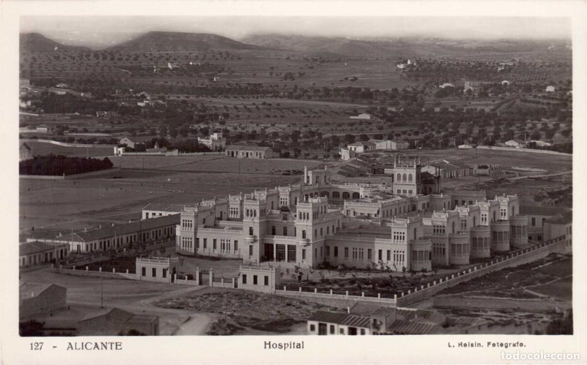 Postales: TARJETA POSTAL ALICANTE HOSPITAL N&ordm; 127 L. ROISIN FOTOGRAFO