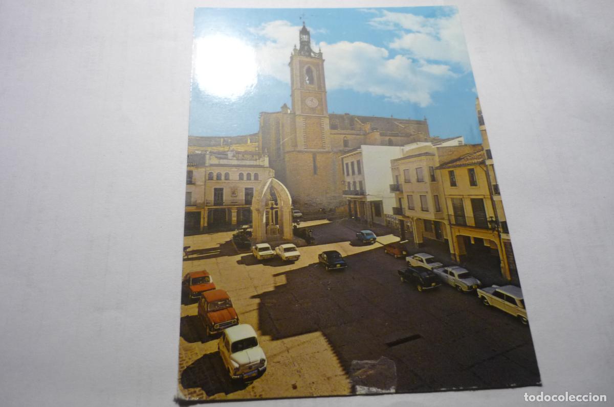 Postales: postal sagunto iglesia santa maria--coches