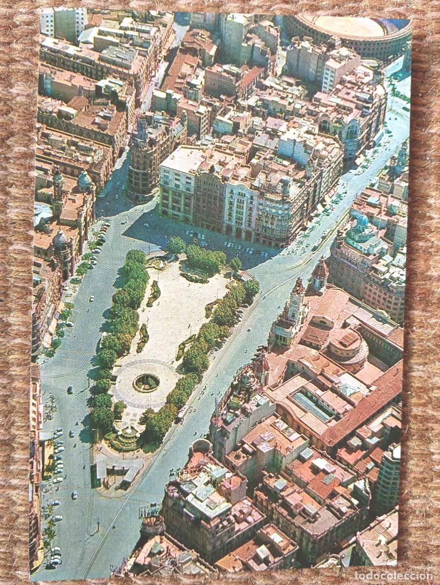 Postales: VALENCIA - PLAZA DEL CAUDILLO - VISTA AEREA - ED. AEROPOST