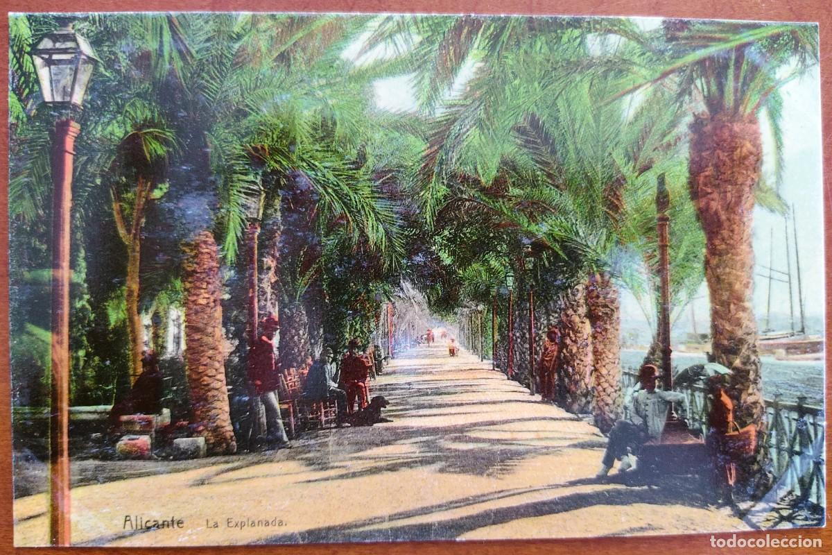 Postales: ALICANTE. LA EXPLANADA - VICENTE IBORRA, GRAND HOTEL ALICANTE