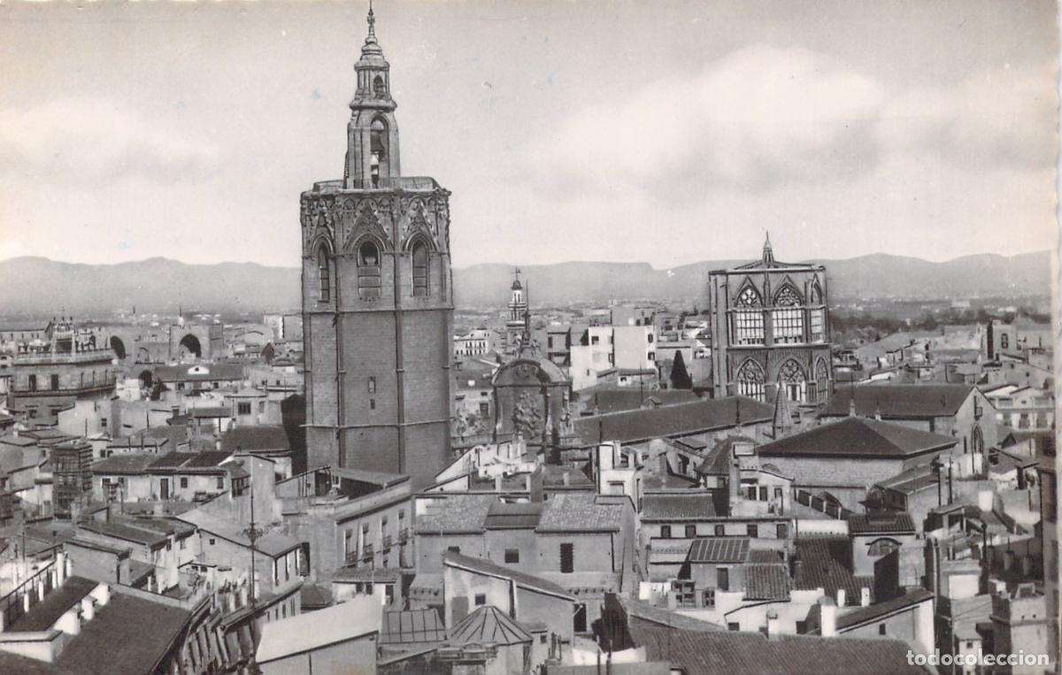 Postales: Postal de Valencia: El Miguelete y Vista Panor&aacute;mica de la Ciudad