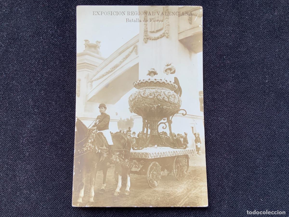 Postales: Postal exposicion regional valenciana, batalla de flores, andres fabert.
