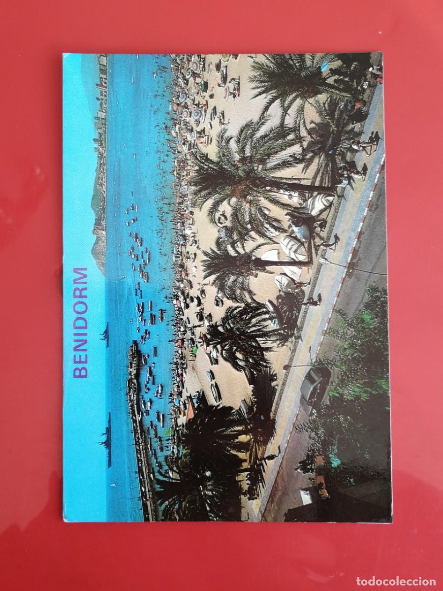 Postales: POSTAL 18521 MAT.1980S-GALIANA 85 BENIDORM ALACANT PLAYA PONIENTE -BARCO MILITAR