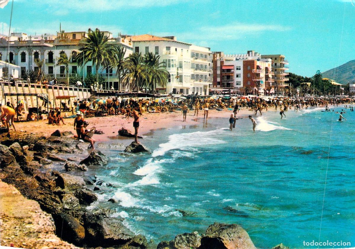 Postales: Postal Playa de Levante en Benidorm Alicante