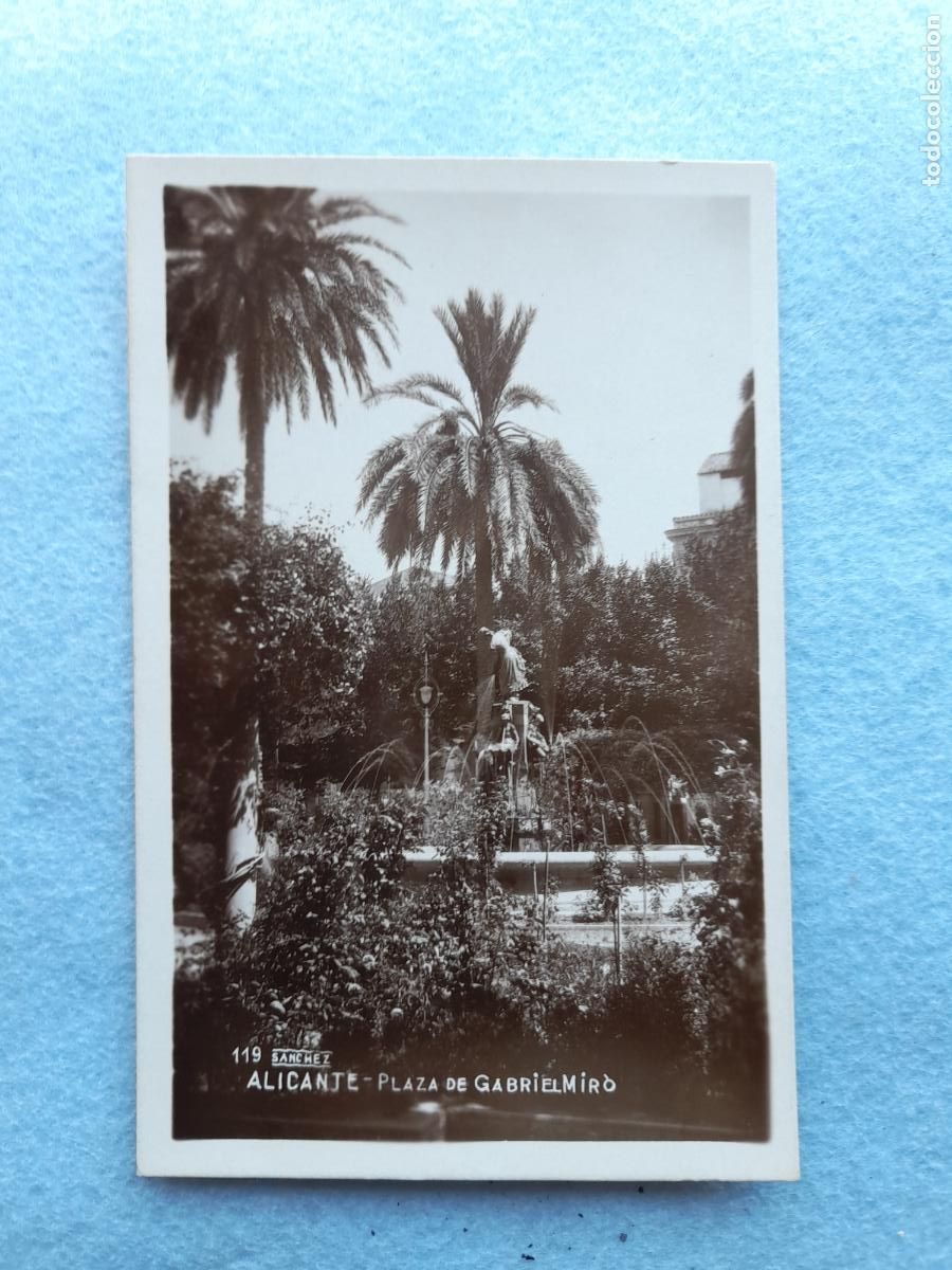 Postales: Alicante. Plaza de Gabriel Mir&oacute;.