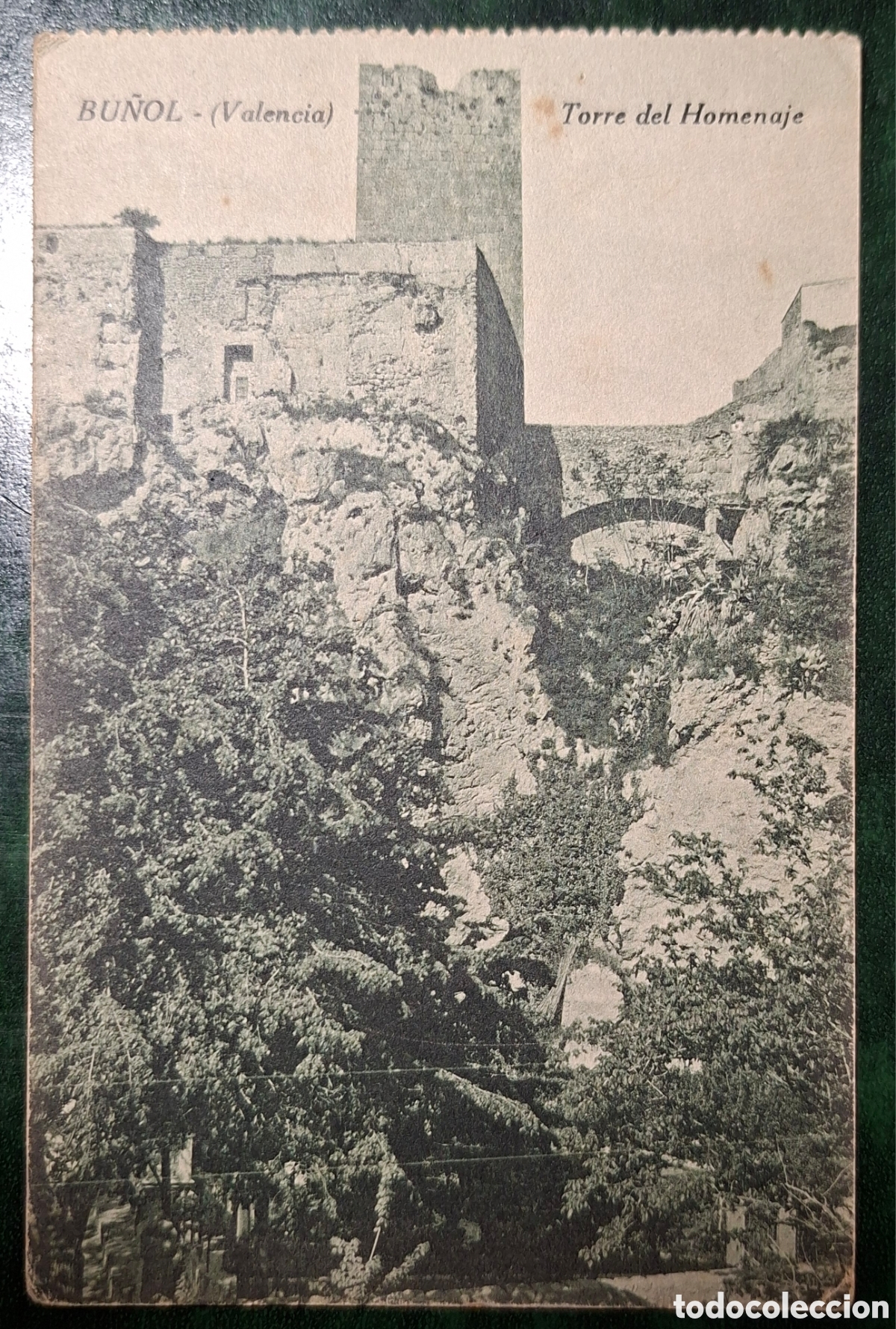 Postales: BU&Ntilde;OL. VALENCIA. TORRE DEL HOMENAJE. EDICI&Oacute;N DE 1919.