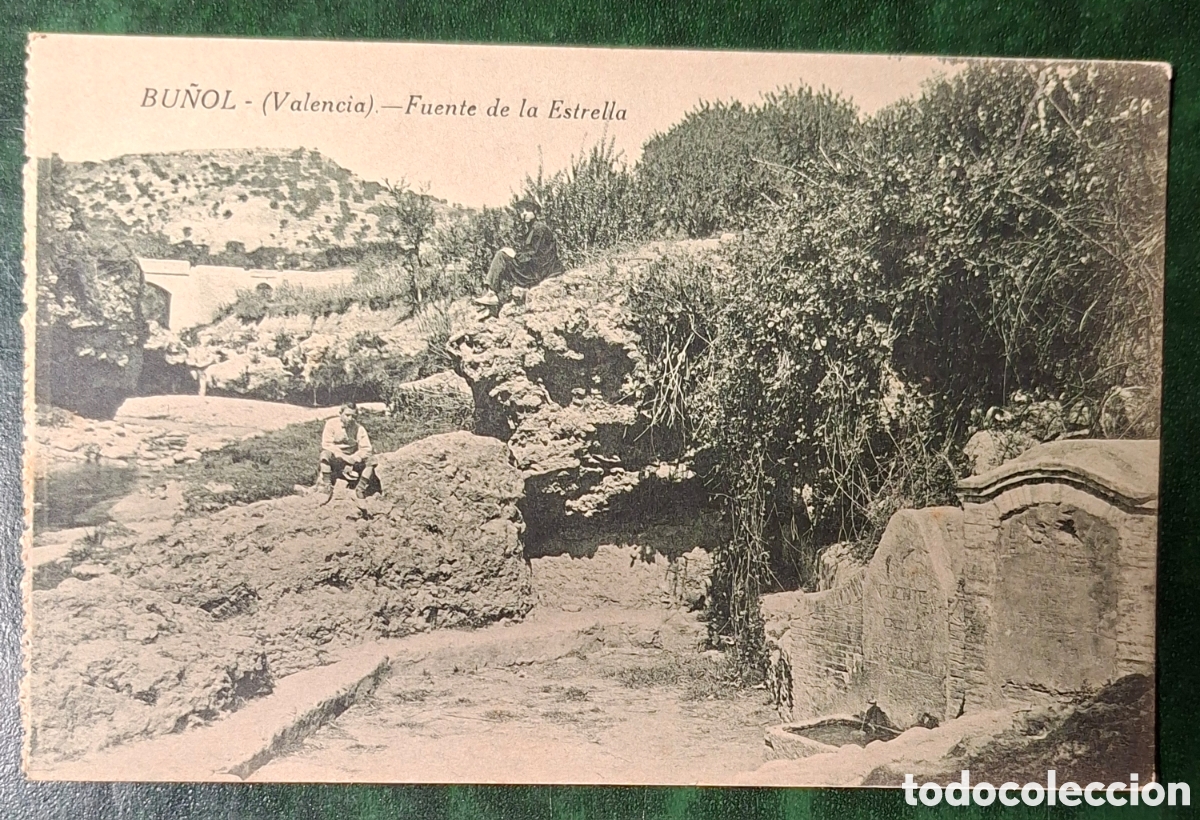 Postales: BU&Ntilde;OL. VALENCIA. FUENTE DE LA ESTRELLA. EDICI&Oacute;N 1919.