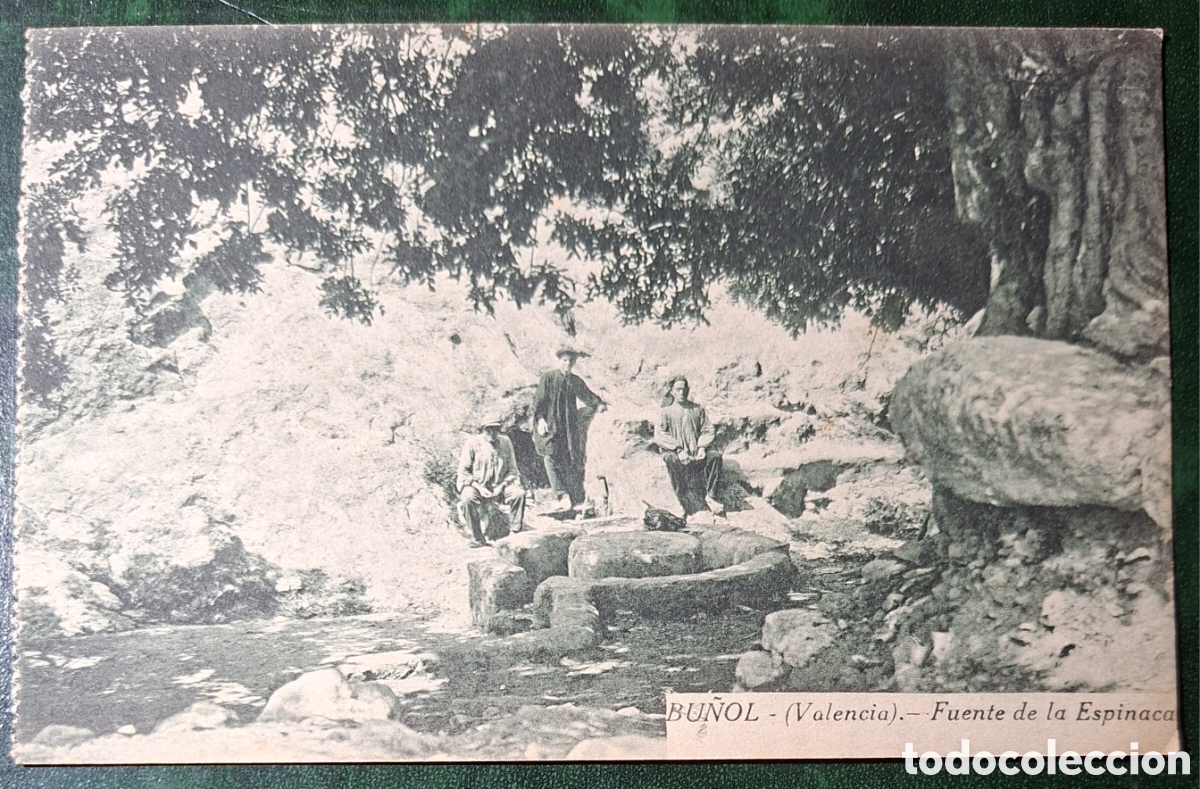 Postales: BU&Ntilde;OL. VALENCIA. FUENTE DE LA ESPINACA. EDICI&Oacute;N DE 1919.