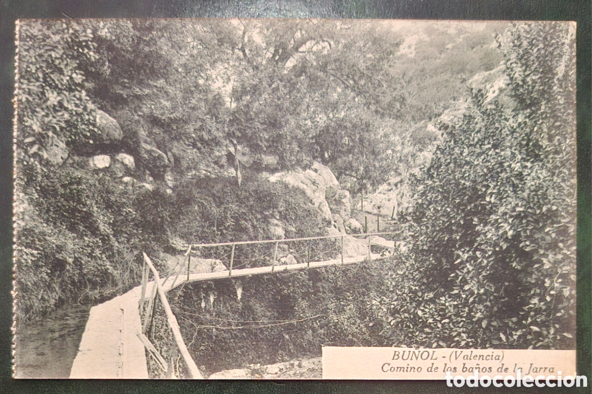 Postales: BU&Ntilde;OL. VALENCIA. CAMINO BA&Ntilde;OS DE LA JARRA. EDICI&Oacute;N 1919.