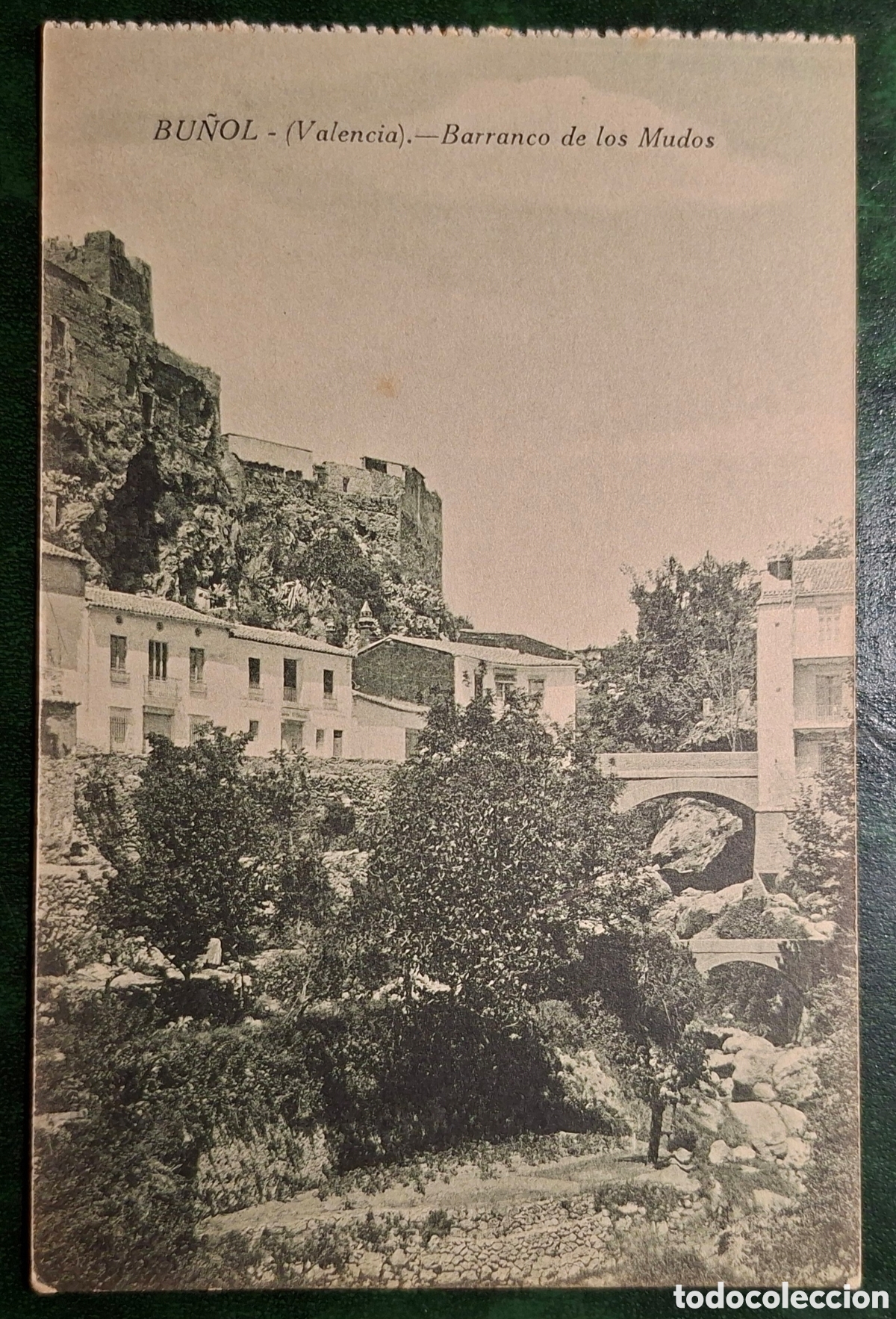 Postales: BU&Ntilde;OL. VALENCIA. BARRANCO DE LOS MUDOS. EDICI&Oacute;N DE 1919.
