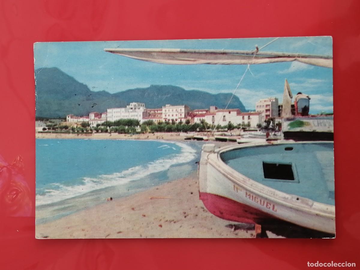Postales: POSTAL 18692 MAT. VERA ALMERIA 1965-JUQUEMO MANEN 216 BENIDORM ALACANT PLAYA PONIENTE BARCO
