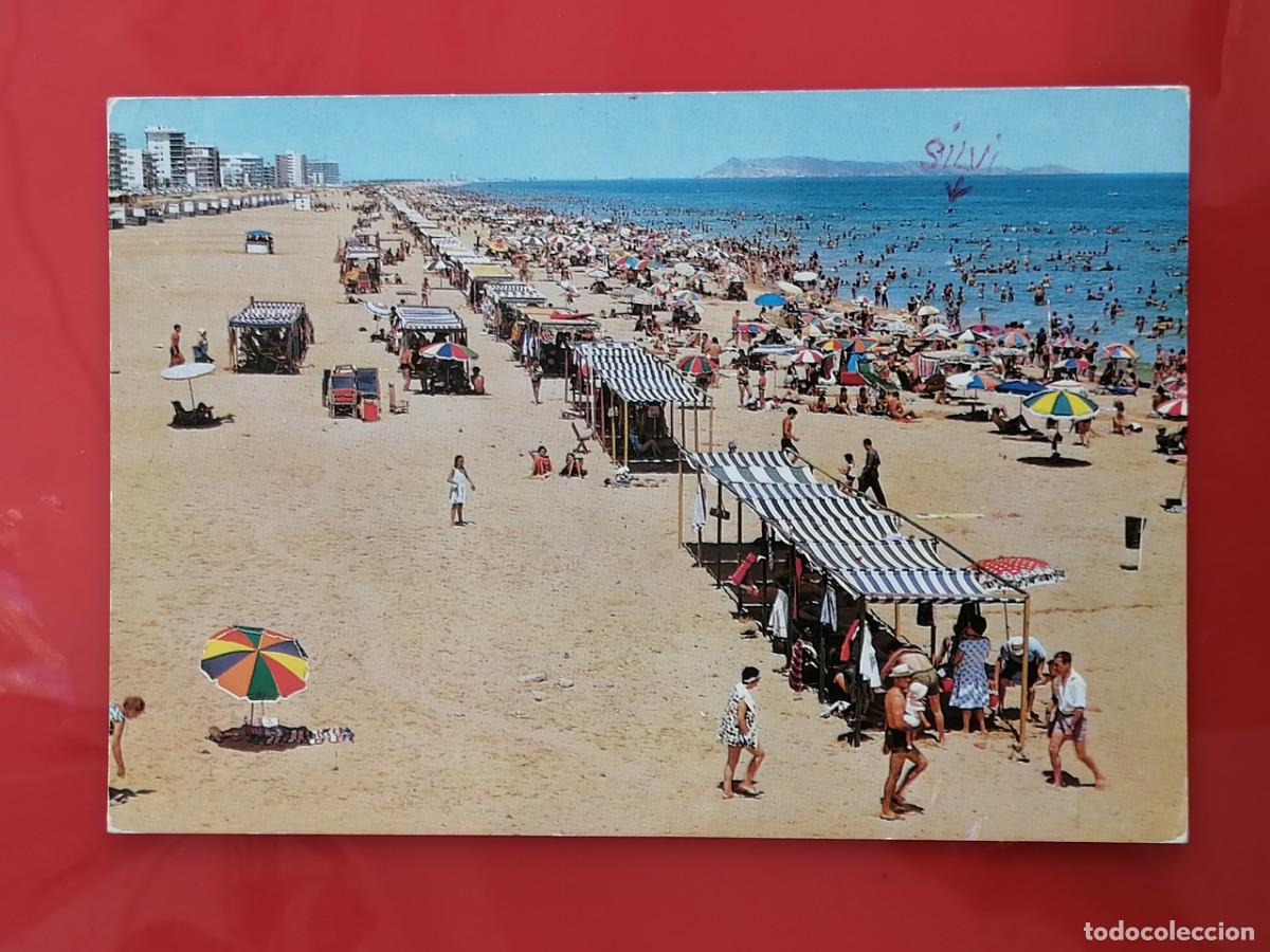 Postales: POSTAL 18682 ESCRITA-GARRABELLA 34 GANDIA VALENCIA PLAYA BA&Ntilde;ISTAS