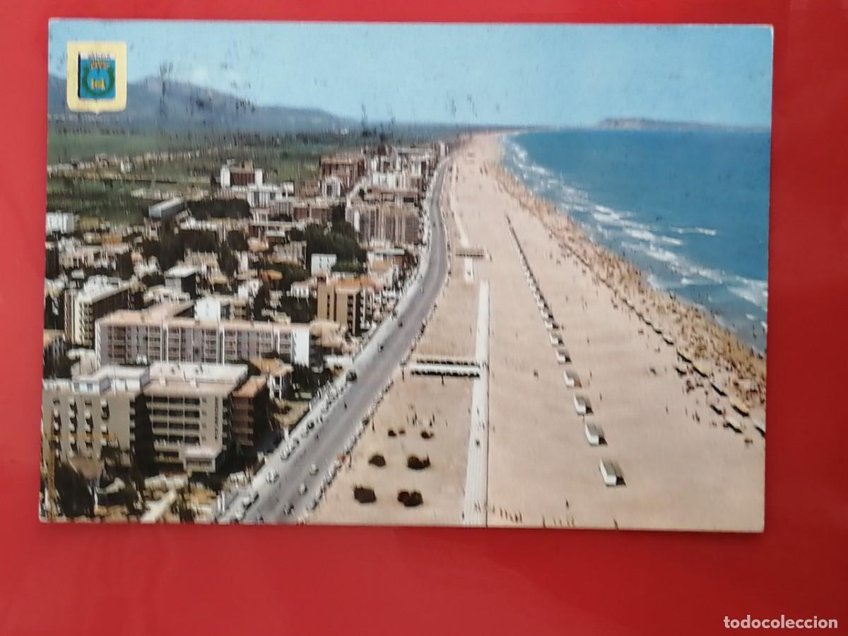 Postales: POSTAL 18679 MAT.1968-SUBIRATS 40 GANDIA VALENCIA VISTA AEREA PLAYA