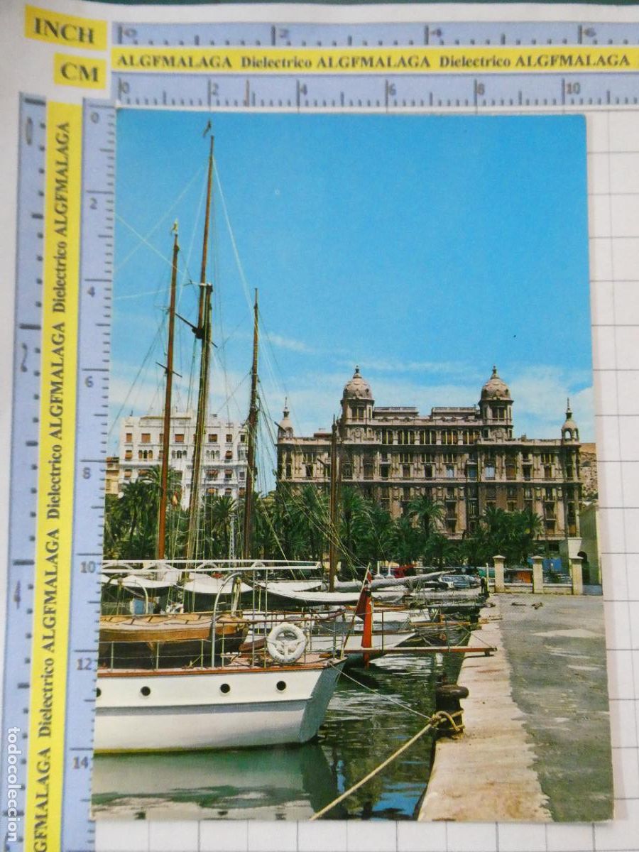Postales: POSTAL DE ALICANTE. A&Ntilde;O 1964. PUERTO Y PALACIO CARBONELL BAROCS 4 GARRABELLA. 1382