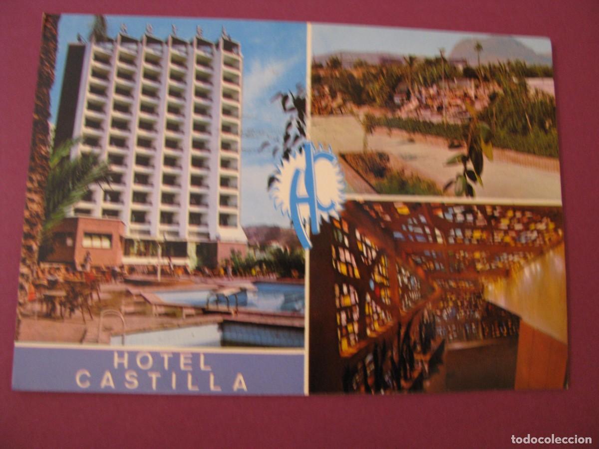 Postales: POSTAL DE BENIDORM. HOTEL CASTILLA. HNOS GALIANA. CIRCULADA 1983