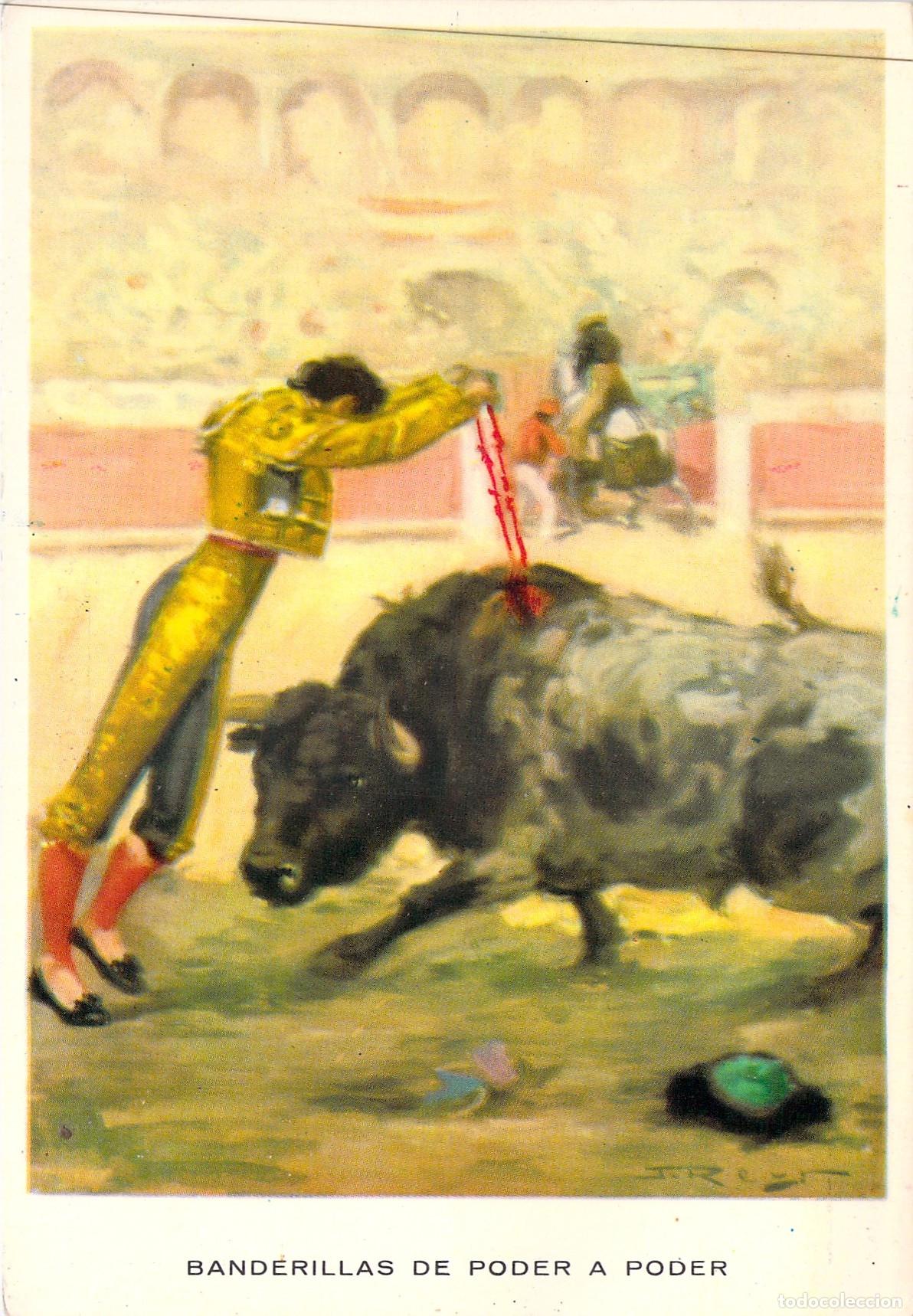 Postales: Tarjeta Postal Banderillas de Poder a Poder Tauromaquia - Foto 1