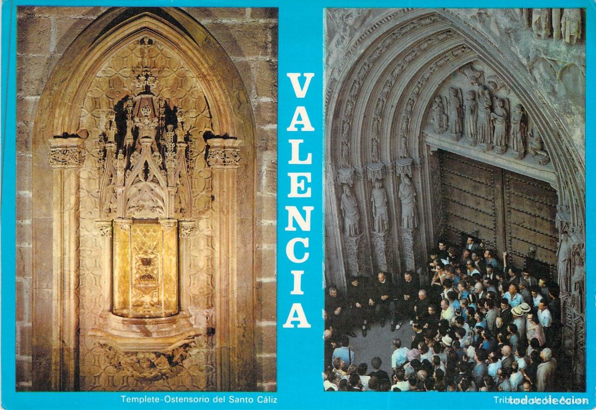 Postales: Postal Valencia: Santo C&aacute;liz y Tribunal de las Aguas