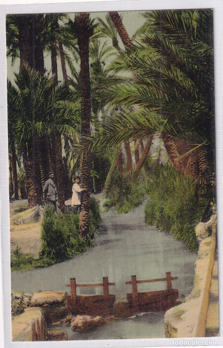 Postales: Elche El Clot de la Reina en el Huerto dal Palmar Lampister&iacute;a de Ant&oacute;n. Sin circular.