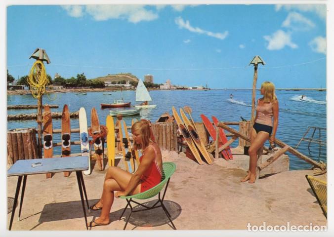 Postales: em04590 denia terraza hotel marbella y puerto 1965 hefe n&ordm;14 sc turistas