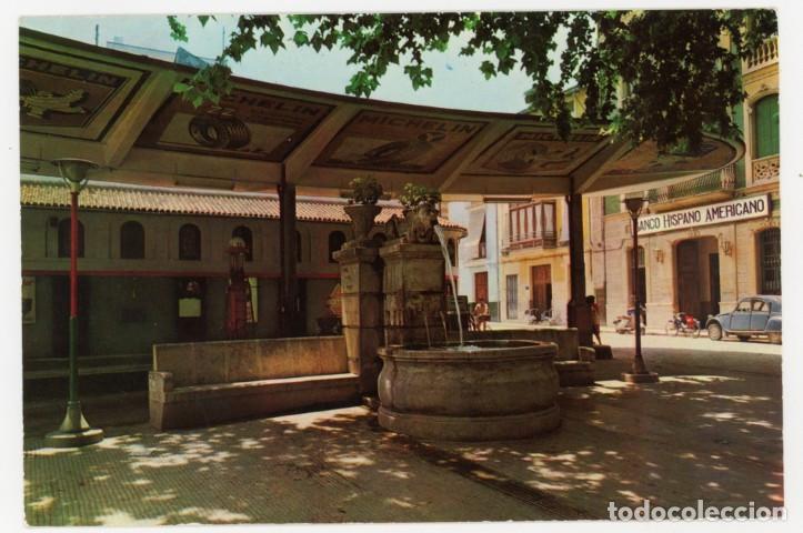 Postales: em04592 jativa fuente del leon 1961 raker n&ordm;5 circulada banco hispano americano gasolinera michelin