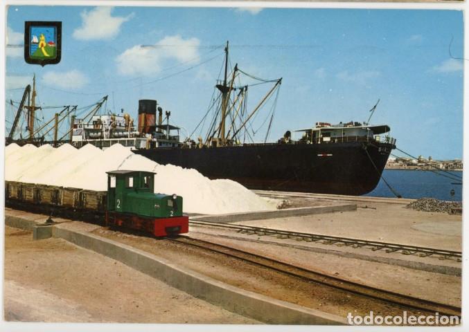 Postales: em04608 torrevieja muelle embarcadero de sal 1967 fisa n&ordm;9 circulada barco tren