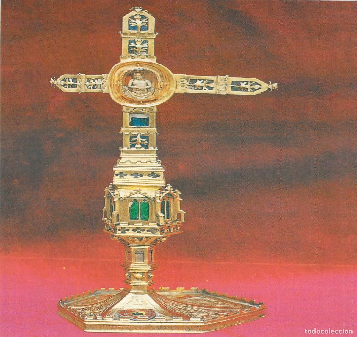 Postales: Postal Lignum Crucis del Papa Calixto III, Iglesia Colegial de X&agrave;tiva