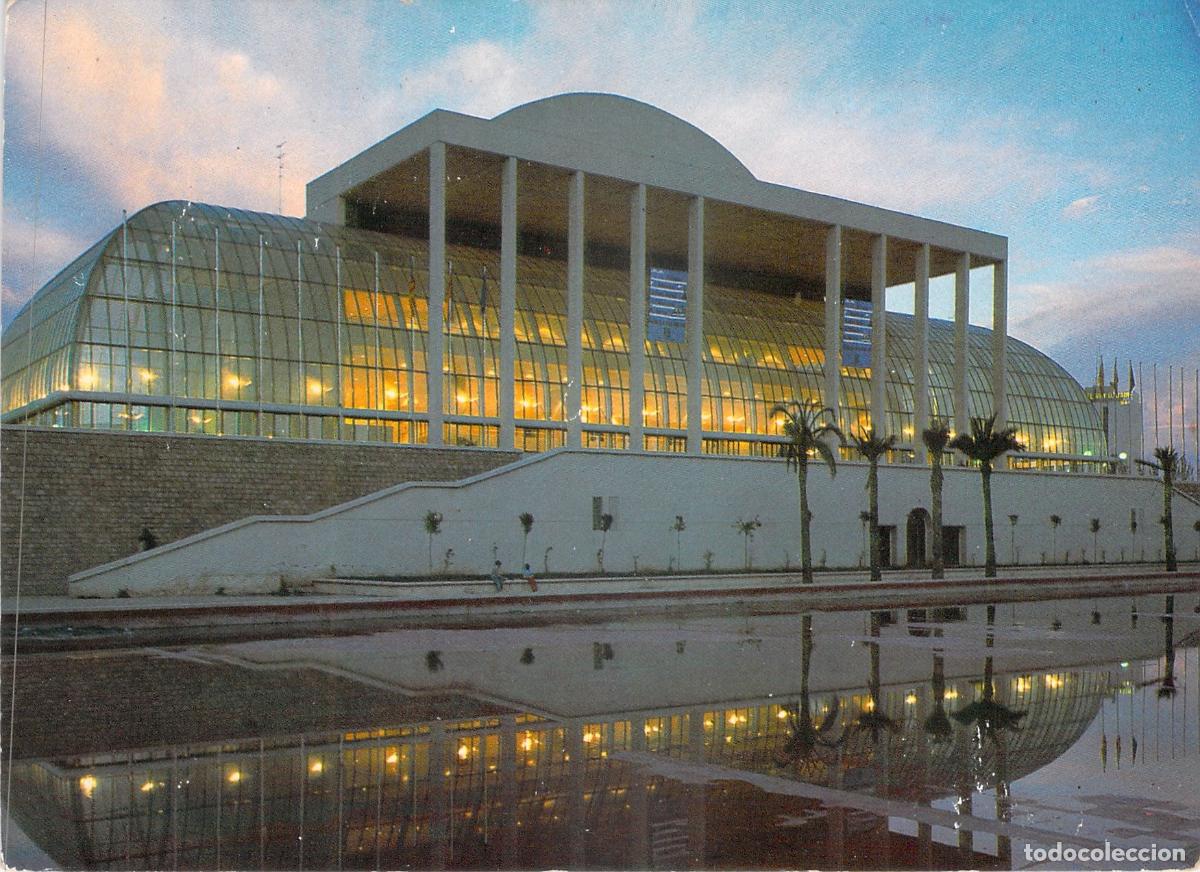 Postales: Postal Palacio de la M&uacute;sica de Valencia Iluminado