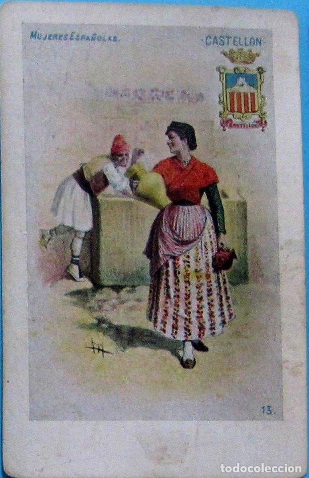 Postales: MUJERES ESPA&Ntilde;OLAS. CASTELL&Oacute;N, N&ordm; 13. EDITORIAL SATURNINO CALLEJA. ANTERIOR A 1906.