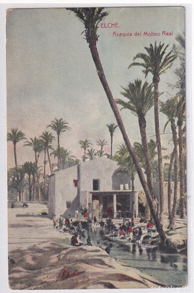 Postales: Elche Acequia del Molino Real. Thomas Madrid. Sin circular