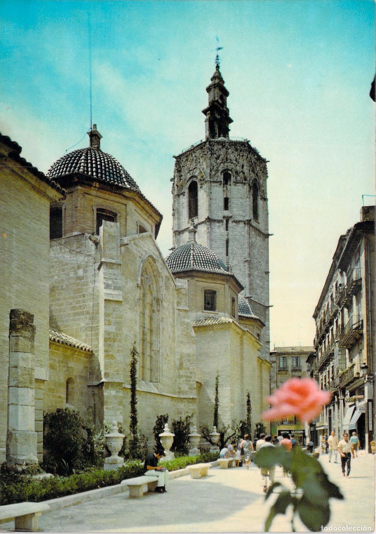 Postales: Postal de la Calle del Miguelete con la Torre de El Micalet, Valencia