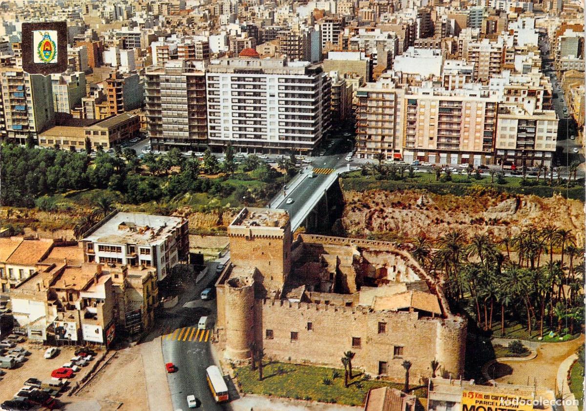 Postales: Postal Vista A&eacute;rea del Palacio de Altamira en Elche Alicante
