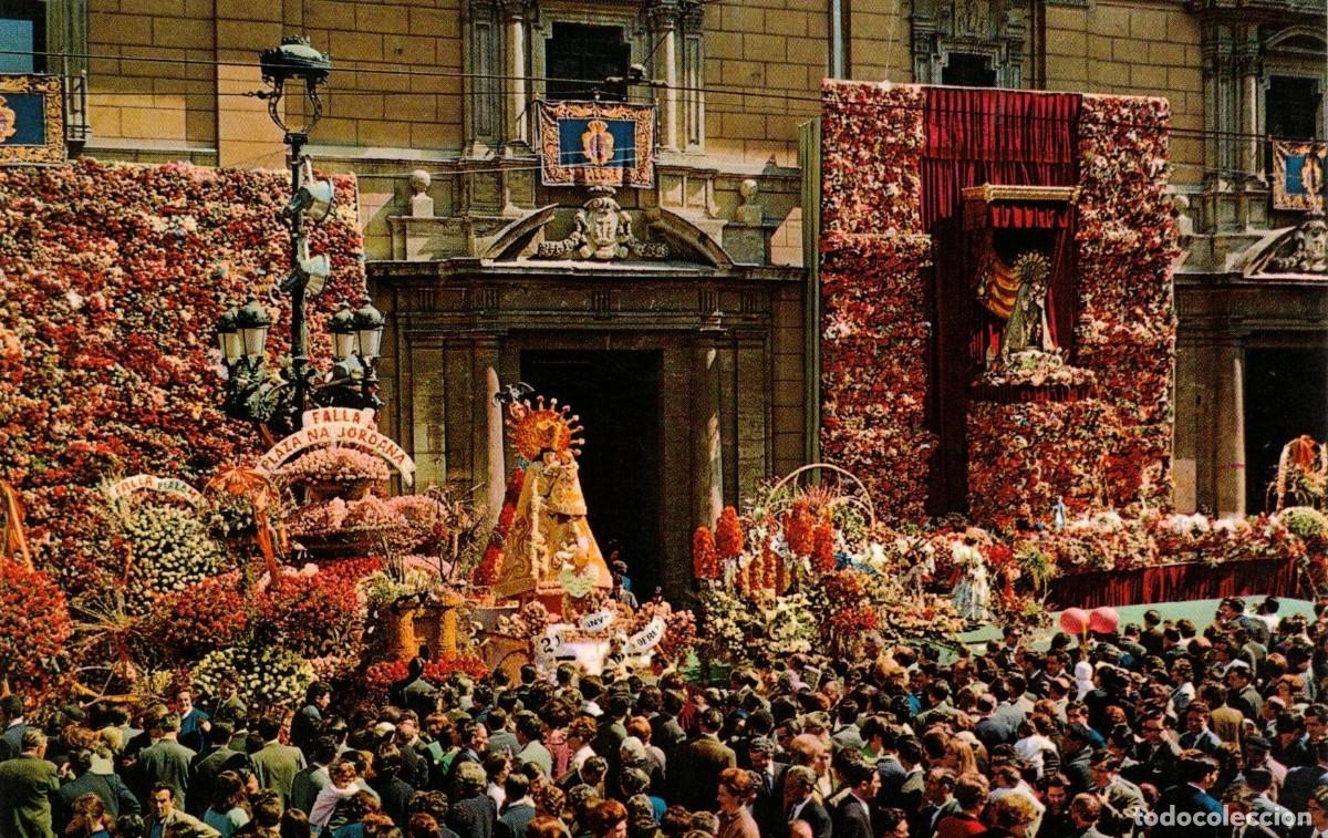 Postales: :::: PH307 - POSTAL - VALENCIA - OFRENDA DE FLORES A LA VIRGEN