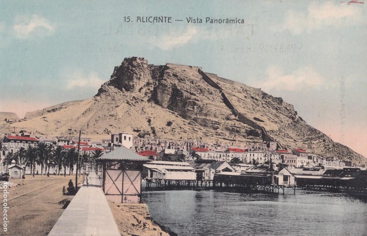 Postales: 15 Alicante. Vista panor&aacute;mica . Bazar La ciudad de Roma. Sin circular