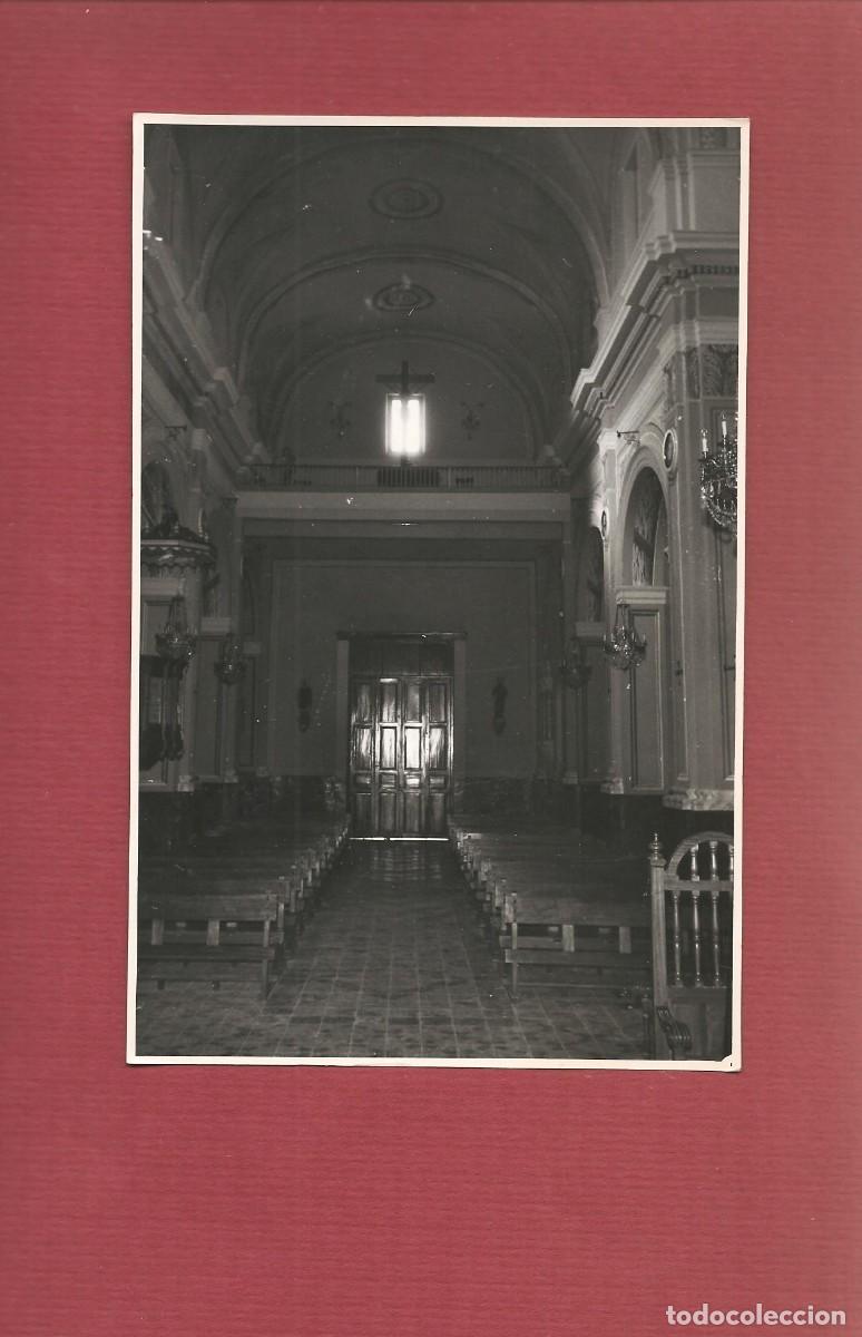 Postales: 01518 fotografia original interior iglesia parroquial ALCAHALI , ALICANTE