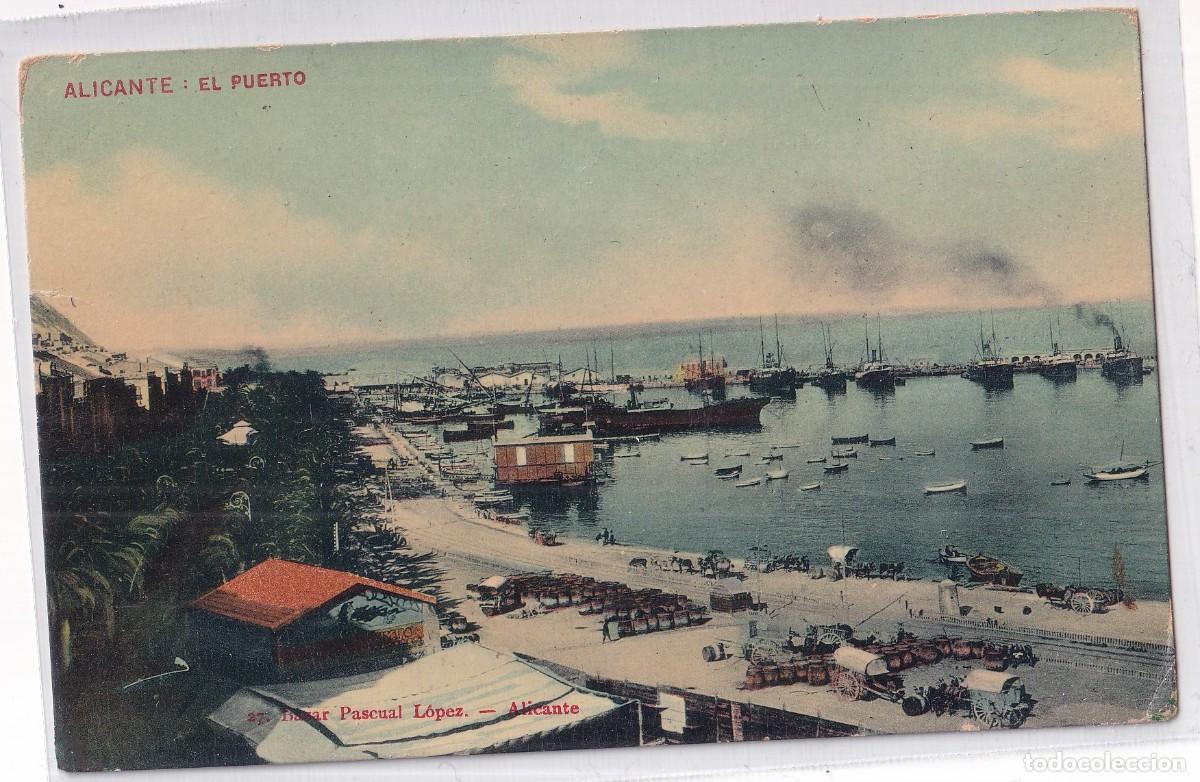 Postales: Alicante. El Puerto. 27 Bazar Pascual. Sin circular.