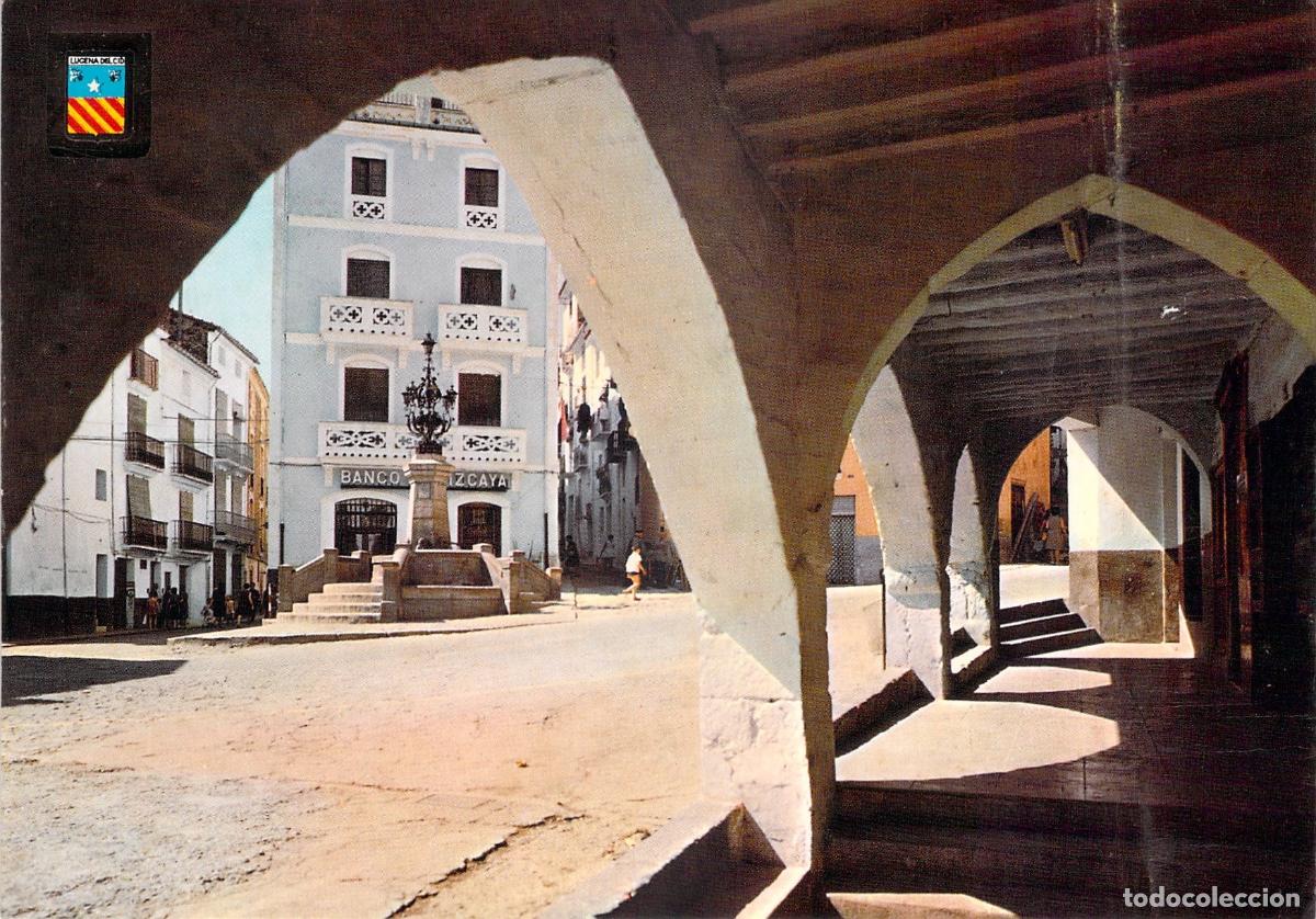 Postales: Postal Plaza de Espa&ntilde;a en Lucena del Cid Castell&oacute;n
