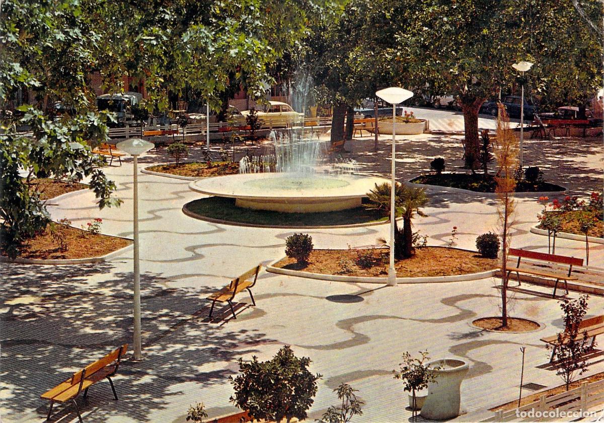 Postales: Postal de Onteniente, Plaza de Jos&eacute; Antonio con Fuente