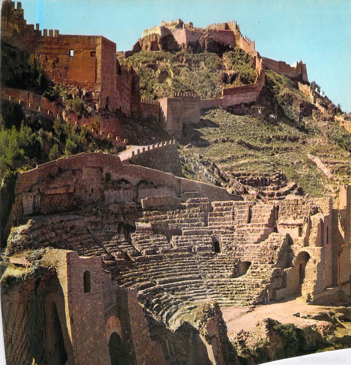 Postales: Postal de Sagunto: Teatro Romano y Castillo, Valencia