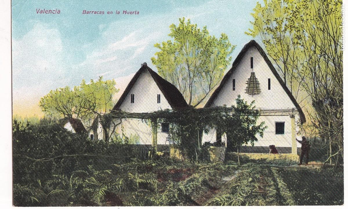 Postales: Valencia Barracas en la huerta. Edici&oacute;n F. C. Valencia. n&ordm;5 Sin circular.