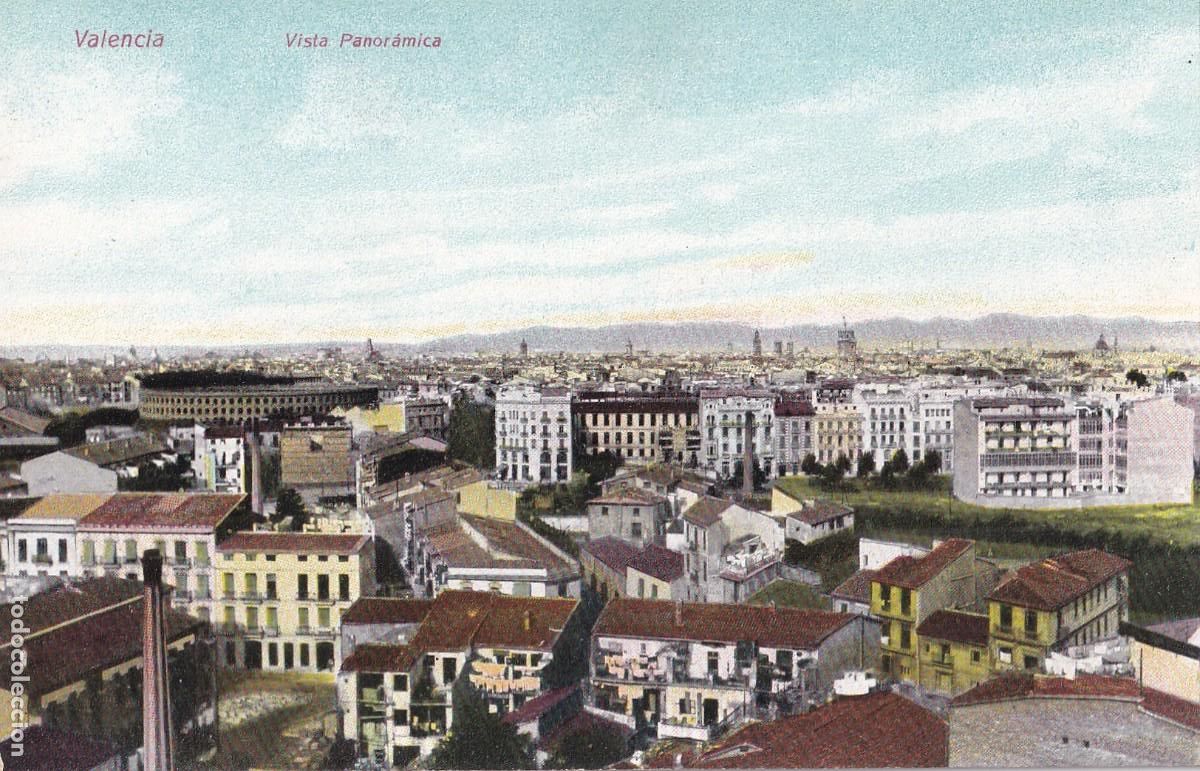 Postales: Valencia Vista panor&aacute;mica . Edici&oacute;n F. C. Valencia. n&ordm;11. Sin circular.