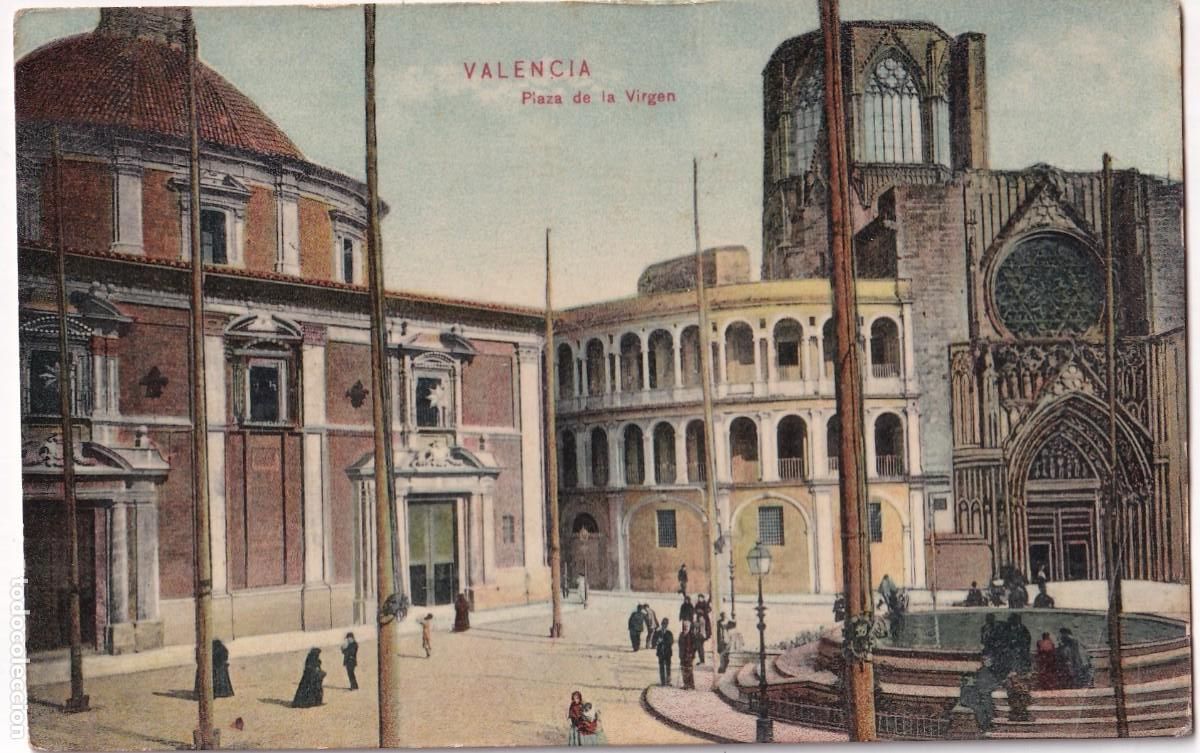 Postales: Valencia Puerta de la Virgen. Colecci&oacute;n E B P Circulada.