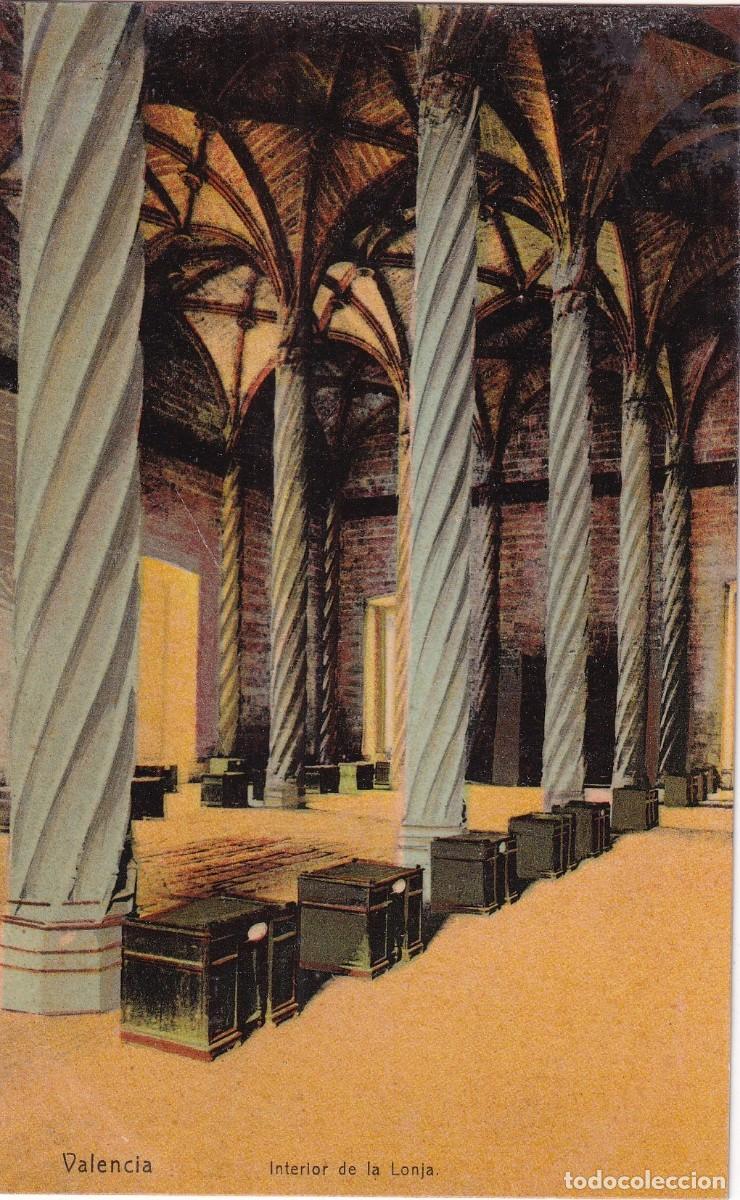 Postales: Valencia. Interior de la Lonja. No figura editor. Sin circular.