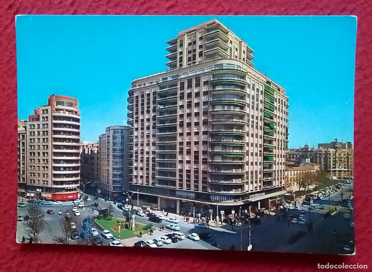 Postales: POSTAL POST CARD VALENCIA PLAZA DE SAN AGUST&Iacute;N PLACE SQUARE..SPAIN ESPAGNE SPANIEN..COCHES CARTOLINA
